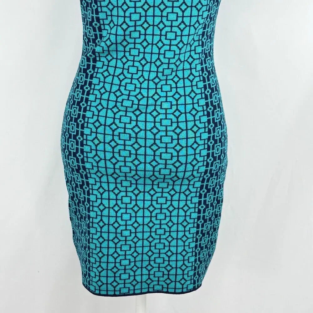Romeo Juliet Couture Bodycon Dress Womens Size M Short Sleeve Fitted Knit - Picture 14 of 16